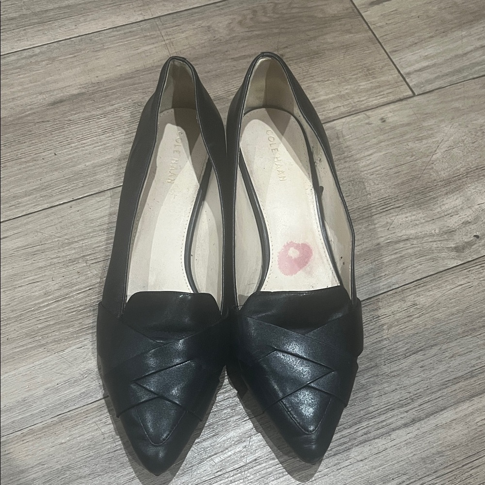 Cole Haan Black Leather Flats